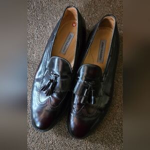 Johnston & Murphy Men's Tassel Loafers in Dark Brown Burgundy